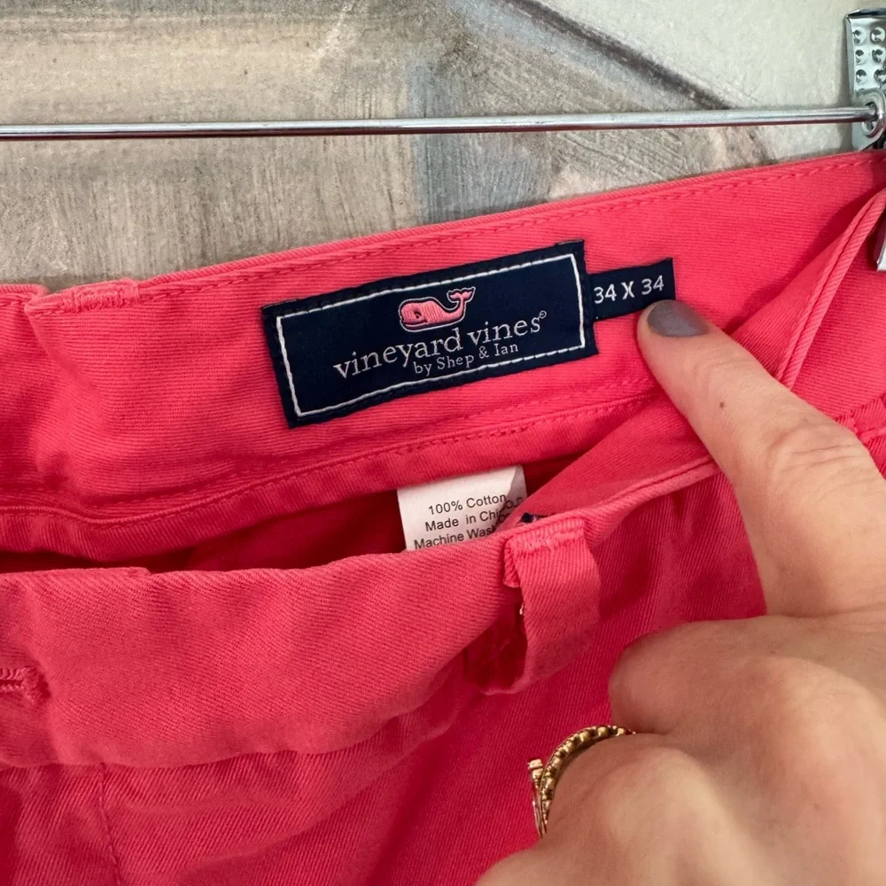 VINEYARD VINES Nantucket Red Men’s Club Chino Pant Size 34x34 - Picture 3 of 5